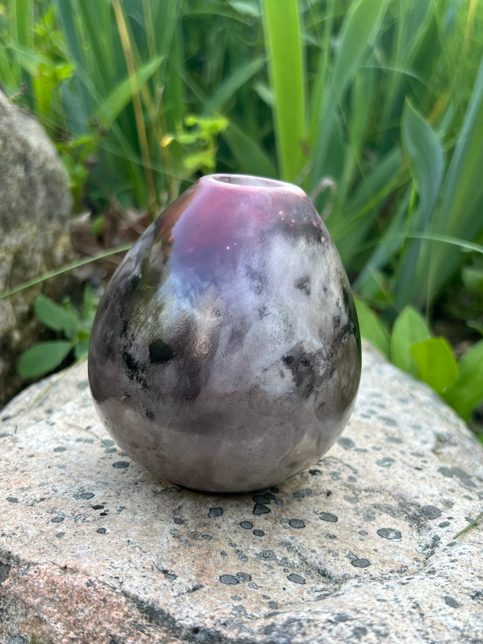 Pit Fired Bud Vase