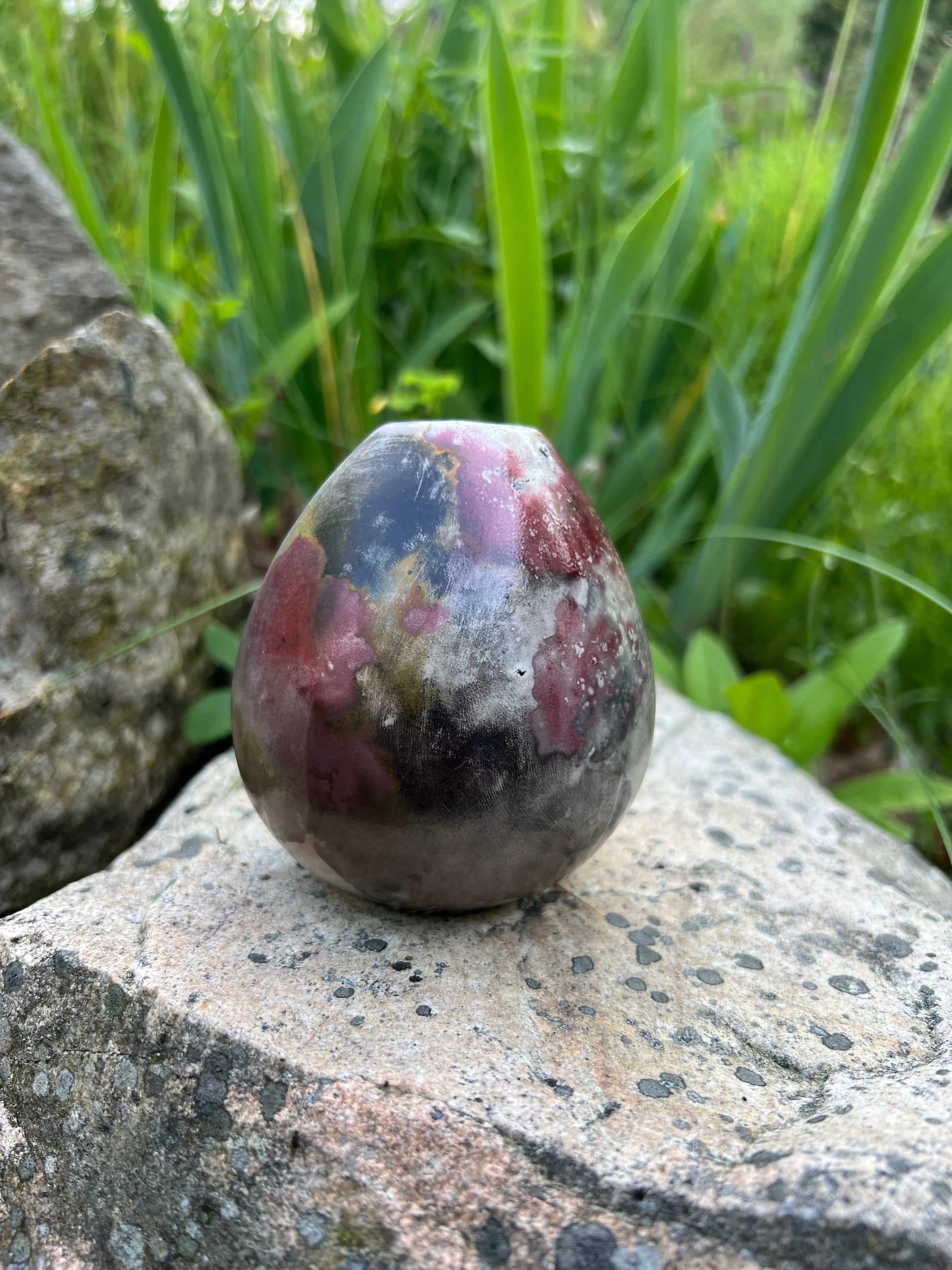 Pit Fired Bud Vase
